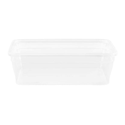 Snapware Total Solution 10pc Rectangle Plastic Food Storage Container Value Set, 10pcs (5 x 3 Cup [710ml] containers with 5 x tab Locking lids), Opaque