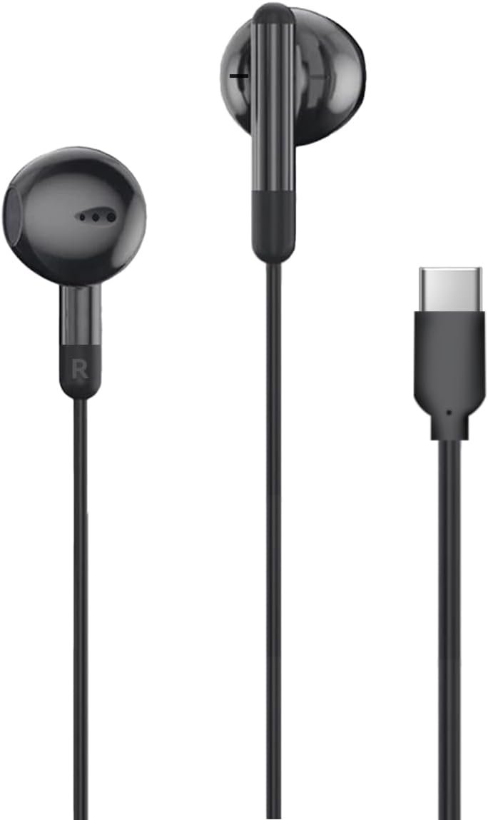 MAS CARNEY USB C Headphones Wired TH8,in Ear Type C Earphones with Mic,USBC Earbuds Compatible with Samsung Galaxy S25 S24 S23 A55 A53,iPhone 15 16 iPad, Xiaomi Redmi,Google Pixel,Huawei Honor,Oppo