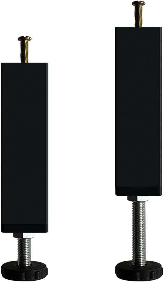 KUSRUP 2 Pcs Bed Leg Support, Adjustable Furniture Feet, Bed Feet, Metal Bed Feet (15-22cm)