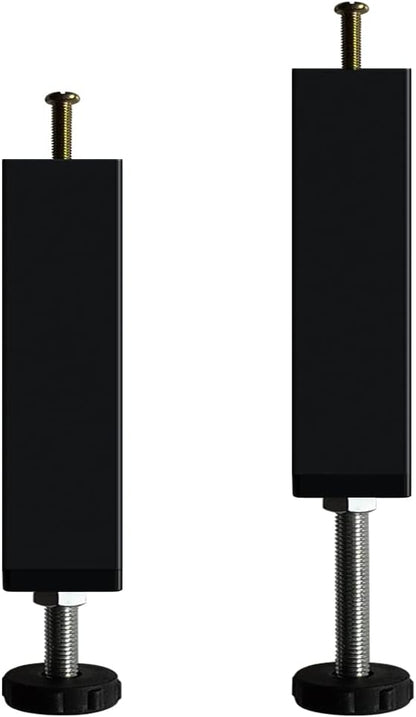 KUSRUP 2 Pcs Bed Leg Support, Adjustable Furniture Feet, Bed Feet, Metal Bed Feet (15-22cm)
