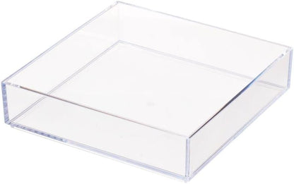 iDesign Clarity Plastic Drawer Organizer, Storage Container for Vanity, Bathroom, Kitchen Drawers, Clear