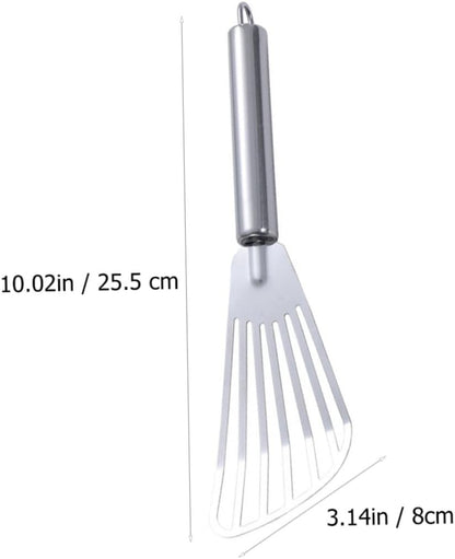 DONFAMDS 3 Pezzi spatola per friggere griglia cucinando Utensili da Cucina Funzionale Set Cucina Gadget Cucina friggere Le spatole di Pesce Pale da Bistecca Acciaio Inossidabile Silver