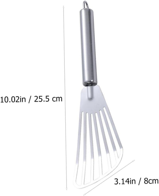 DONFAMDS 3 Pezzi spatola per friggere griglia cucinando Utensili da Cucina Funzionale Set Cucina Gadget Cucina friggere Le spatole di Pesce Pale da Bistecca Acciaio Inossidabile Silver