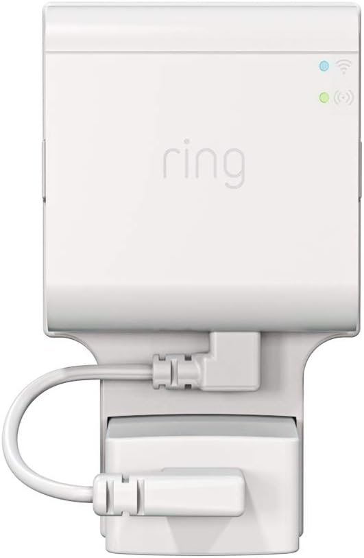 Outlet Mount for Ring Bridge, No Drilling and Speace Saving Wall Mount Holder with Short Cable for Ring Smart Lighting Bridge (1 Pack)