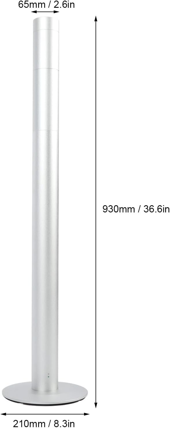 Remote Control Scent Air Machine, Tower Essential Oil Diffuser Aluminum Alloy 5W 100-240V for Spa (US Plug)