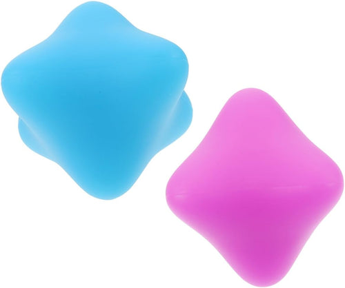 ibasenice 2 Pezzi Sfera Con Impugnatura Esagonale Recupero Mano Dito Terapia Circolazione Palla Palline Per Rafforzare Le Massager Delle Dita Palline Da Massaggio Gel Di Silice Blu