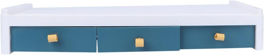 Yardenfun 1Pc Desktop Elevated Shelf for Computer Durable Storage Stand for Keyboard Sundries Stylish Office Riser for Home School Workspace Organization