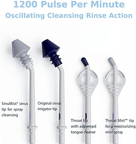 SinuPulse Elite Advanced Nasal Irrigation System with 30 SinuAir Saline Packets, Pulsating Nasal Congestion Relief & Sinus Rinse Machine, More Effective Than Neti Pot or Nose Spray