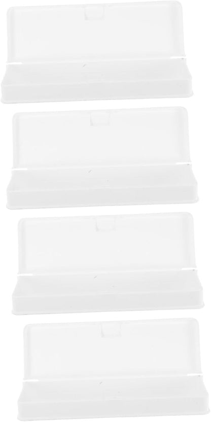 Angoily 4pcs Multi Compartment Plastic Pencil Case Portable Pen Holder for Desk Organization Versatile Storage for School Supplies and Office Use for Keeping Workspace Tidy