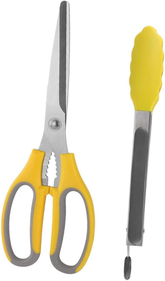 CATIEBYE 1 Set Food Scissor Clip Kitchen Scissors for Bbq Meat Vegetable Cutting Premium Versatile Cooking Tool for Grilling Meal Prep