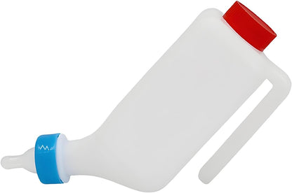 Lamb Feeding Bottle - Lamb Feeding Milk Bottle with Measurements - Large Capacity Kid Goat Drinking Feeder Animal Milk Nipple for Miniature Horse Farm Calves