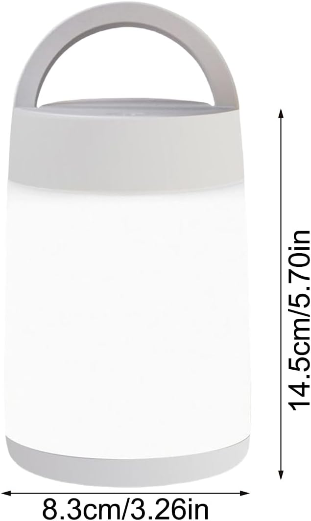 Kids Night Lamp, Baby Night Light, 10 Colours with Remote Control, Smart Portable Lantern, Kids Desk Lighting for Bedroom, Living Room, 5.71 x 3.27 Inches, White