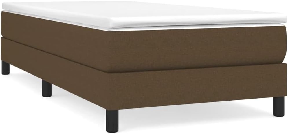 Lechnical Giroletto a Molle Marrone Scuro 90x200 cm in Tessuto,Mobili,Letti e Accessori,Letti e telai per Letti