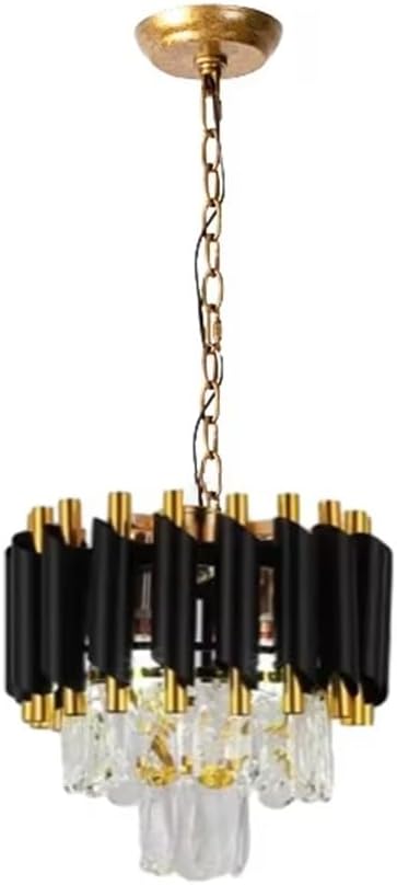 Black Collection E14 LED Changeable Crystal Chandelier Lighting Lustre Suspension Luminaire Lampen For Dinning Room
