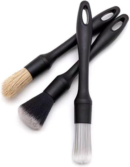 CAASFOOY 3Pcs Cleaning Brush,Car Detailing Brush, Car Interior Cleaning Soft Brush, Car Cleaning Kit Can Be Used for Cleaning The Interior of Automobiles, for Air Conditioning Vents