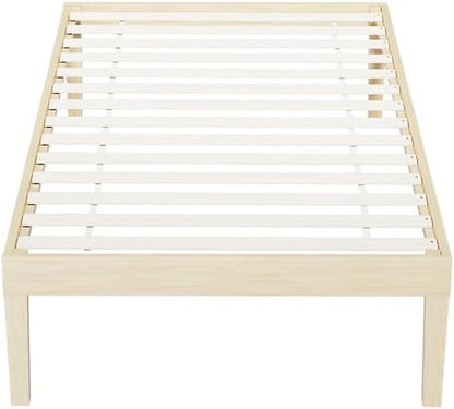 Artiss Single Bed Frame Platform Wooden Timber Frames Beds Base Bedroom Room Decor Home Furniture Oak for Kids, Toddler and Adult, Modern Design with Stable Legs and Storage Space Pine, Easy Assembly