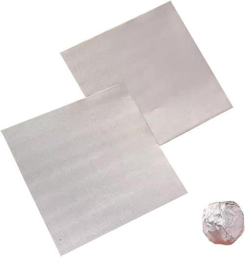 AIMALL 100PCS Tin Foil Aluminium Wrapping Square Chocolate Wrappers 10CM 15CM 20CM - Food-Grade Material for Confectionery & Gifts - Ideal for Parties & Events