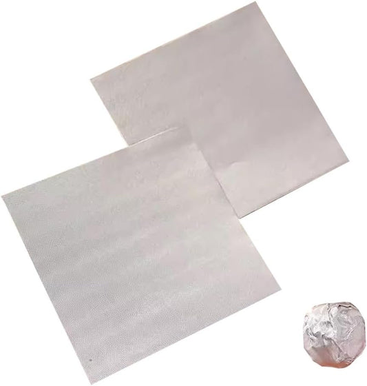 AIMALL 100PCS Tin Foil Aluminium Wrapping Square Chocolate Wrappers 10CM 15CM 20CM - Food-Grade Material for Confectionery & Gifts - Ideal for Parties & Events