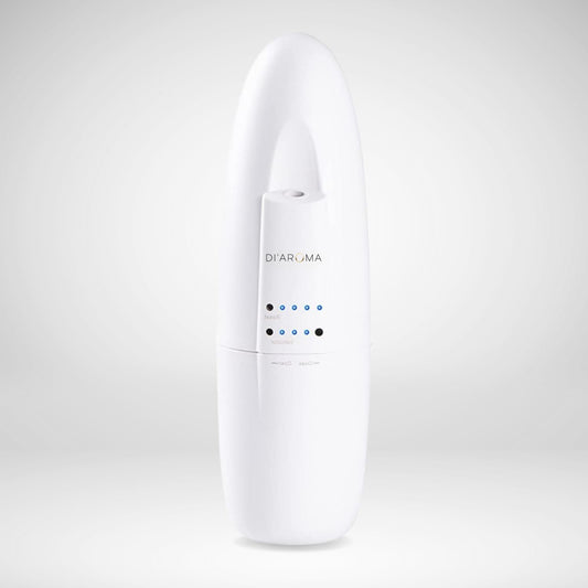 Di'Aroma White Waterless Diffuser - Fragrance Diffuser, Waterless Diffuser for Essential Oil, Wall Diffuser, Up to 500 Sq.ft, Essential Oil Aromatherapy Diffuser (White)