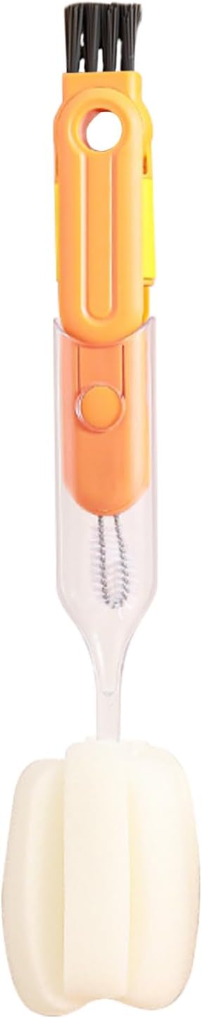 Cup Lid Cleaning Brush, Water Bottle Scrubber, 12,6 x 2,36 in Multifunctional Kitchen Tool, Groove Cleaner, Essential Washing Brush for Tumbler, Bottle, Cups