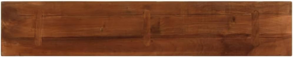 Recycled Solid Wood Rettangolare Tabletop 140 x 20 x 2,5 cm, Perfect for Desks & Dining Tables - Durevole, Eco-Friendly, Versatile Surface - Modello 371017