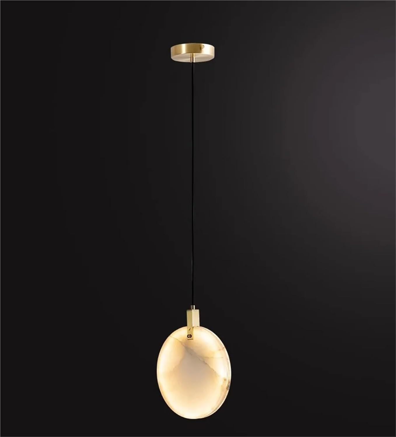 Home Deco Marble LED Dimmable Lustre Hanging Lamps Chandelier Lighting Lustre Suspension Luminaire Lampen For Dinning Room ﻿ Ring