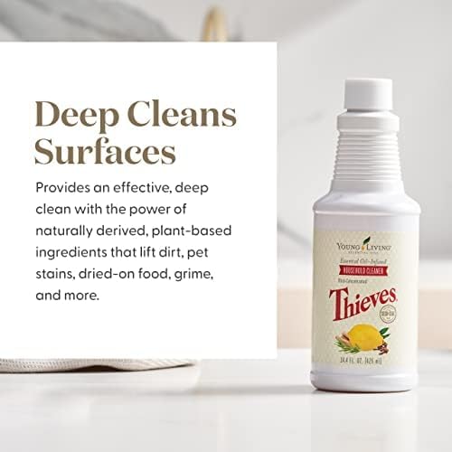 Young Living Thieves Household Cleaner of 14.4 fl.oz. Bottles - Essential Oil-Infused Ultra-Concentrated Formula for Natural Home Care, Non-Toxic Cleaning Bliss - 3 Pack