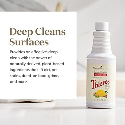 Young Living Thieves Household Cleaner of 14.4 fl.oz. Bottles - Essential Oil-Infused Ultra-Concentrated Formula for Natural Home Care, Non-Toxic Cleaning Bliss - 3 Pack