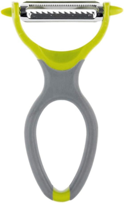 Cabilock Stainless Steel Peeler Multipurpose Grater Shredder for Vegetable Slicing TPE Handle for Comfortable Food Prep Tool