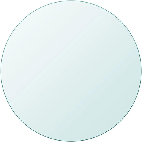 Round Tempered Glass Tabletop 800 mm – Durevole & Safe Glass Surface for Dining Tables, Coffee Tables, Garden Tables, Ideal for Home & Office Use