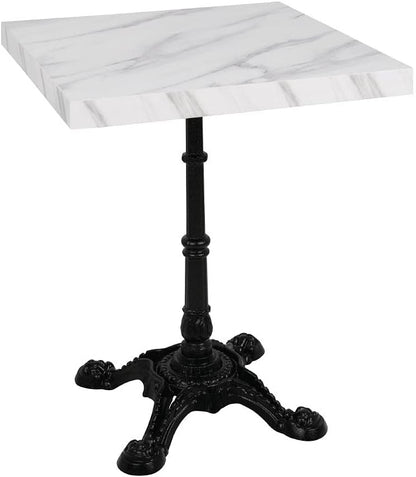 Bolero Marble Effect Square Table Top, 48 mm Height x 600 mm Width x 600 mm Depth
