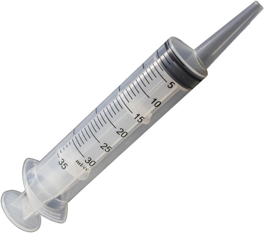 30 ml (1 oz) Plastic Syringe, Disposable Eccentric Catheter Tip Syringe for DIY Crafts, Feeding Pets, Dispensing, Measuring, Watering (Pack of 5)