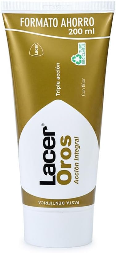 LACER Oros 200ml Full Oral Protection Triple Action Toothpaste Prevents Bleeding Reduces Dental Sensitivity Protects Against Caries
