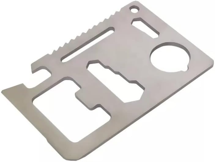 LORJE 11 in 1 Pocket Survival Credit Card Multi-Tool (1 Pack)
