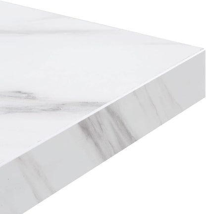 Bolero Marble Effect Square Table Top, 48 mm Height x 600 mm Width x 600 mm Depth