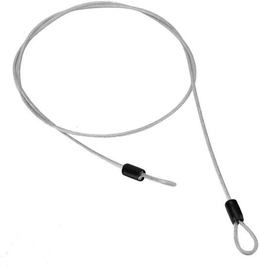 Joyzan Safety Steel Cable, Outdoor Travel Security Cable Lock Toroidal Bicycle Cables Cycling Sports Internal Loop Wire Rope for Luggage Backpacks Bikes Ski Snowboard Scooter U Locks Padlocks 100cm