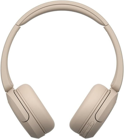 Sony WH-CH520 Wireless Headphones Bluetooth On-Ear Headset with Microphone, Cappuccino