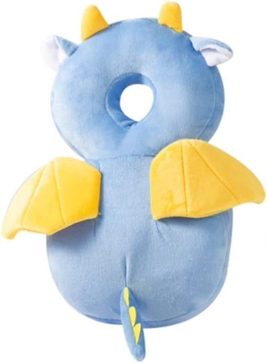 XIGUI Baby Head Protector, Toddlers Safety Pad Cushion, Adjustable Backpack for Crawling & Walking, Back Protection for Age 4-24 Months (Little Dragon)
