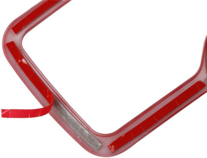 ZTYCKJ 2-Pack Gear Box Cup Holder Trim Ring Compatible with Jeep Wrangler JL JLU Gladiator JT 2018 2019 2020 2021 2022 2023 2024 2025 Red Interior Accessories