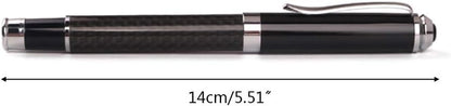 Carbon Fiber Gel Ballpoint Pen Black Business Writing Stationery