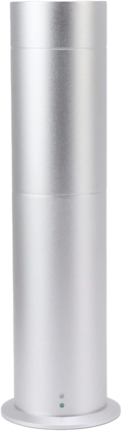 Essential Oil Diffuser, 120ml Smart Remote Control Scent Air Machine Adjustable Time and Fragrance Cylindrical Aromatherapy Diffuser with 200m3 Cover Range for Home Hotel (Silver)