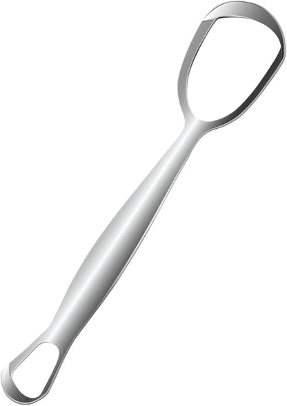 Tongue Scrubber, Stainless Steel Tongue Scraper, Fan-Shaped Design Reduce Bad Breath Improve Oral Hygiene Daily Cleaning Travel-Friendly Care For Family Use