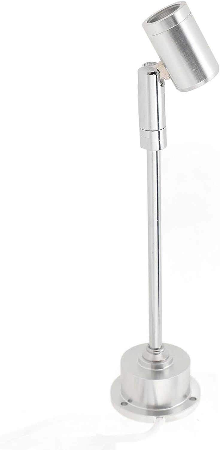 Led Mini Spotlight Cabinet Lamp, 1.6in Base Diameter Jewelry Showcase Standing Led Light for Painting (White Light)