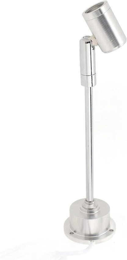 Led Mini Spotlight Cabinet Lamp, 1.6in Base Diameter Jewelry Showcase Standing Led Light for Painting (White Light)