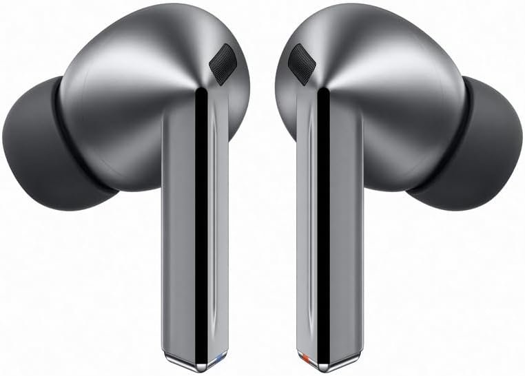 Samsung Galaxy Buds3Pro, Wireless Bluetooth Earbuds with Adaptive Noise Control, Sweat and Water Resistance, AI translator, Hi-Fi Sound, 360 Audio – Silver (CAD Version & Warranty)