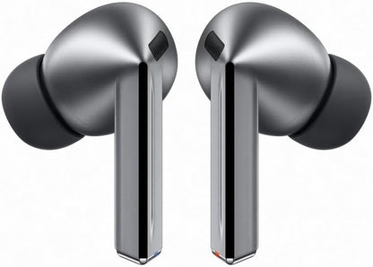 Samsung Galaxy Buds3Pro, Wireless Bluetooth Earbuds with Adaptive Noise Control, Sweat and Water Resistance, AI translator, Hi-Fi Sound, 360 Audio – Silver (CAD Version & Warranty)
