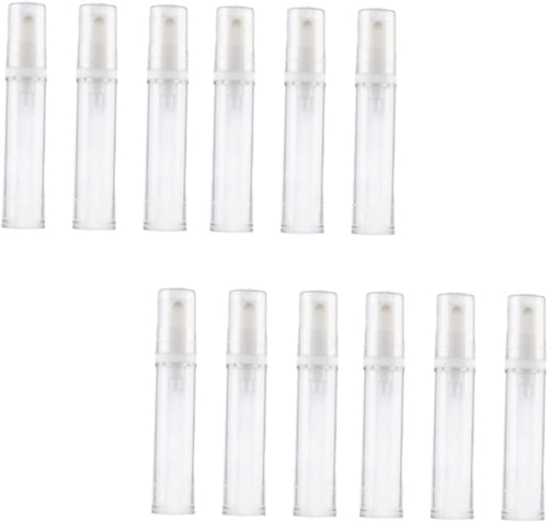 Healeved 12Pcs Refillable Empty Spray Bottle Fine Pump Bottles for Sunscreen Essential Oils and Cleaning Products Travel Friendly White Design