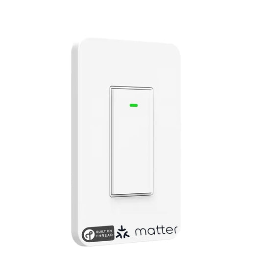 SmartSetup Matter Thread Smart Switch, App & Voice Control, Thread, Works with Homekit, Alexa, Google Home, SmartThings, 100% Privacy, Neutral Wire Required