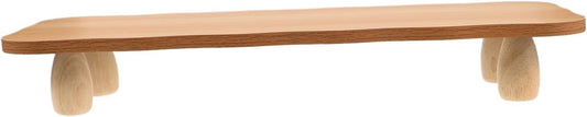 BELLIFFY Computer Monitor Stand Riser Wooden Desk Shelf Organizer with Storage for Enhanced Workspace Organization Reduces Eye Strain Strong and Stable Design for