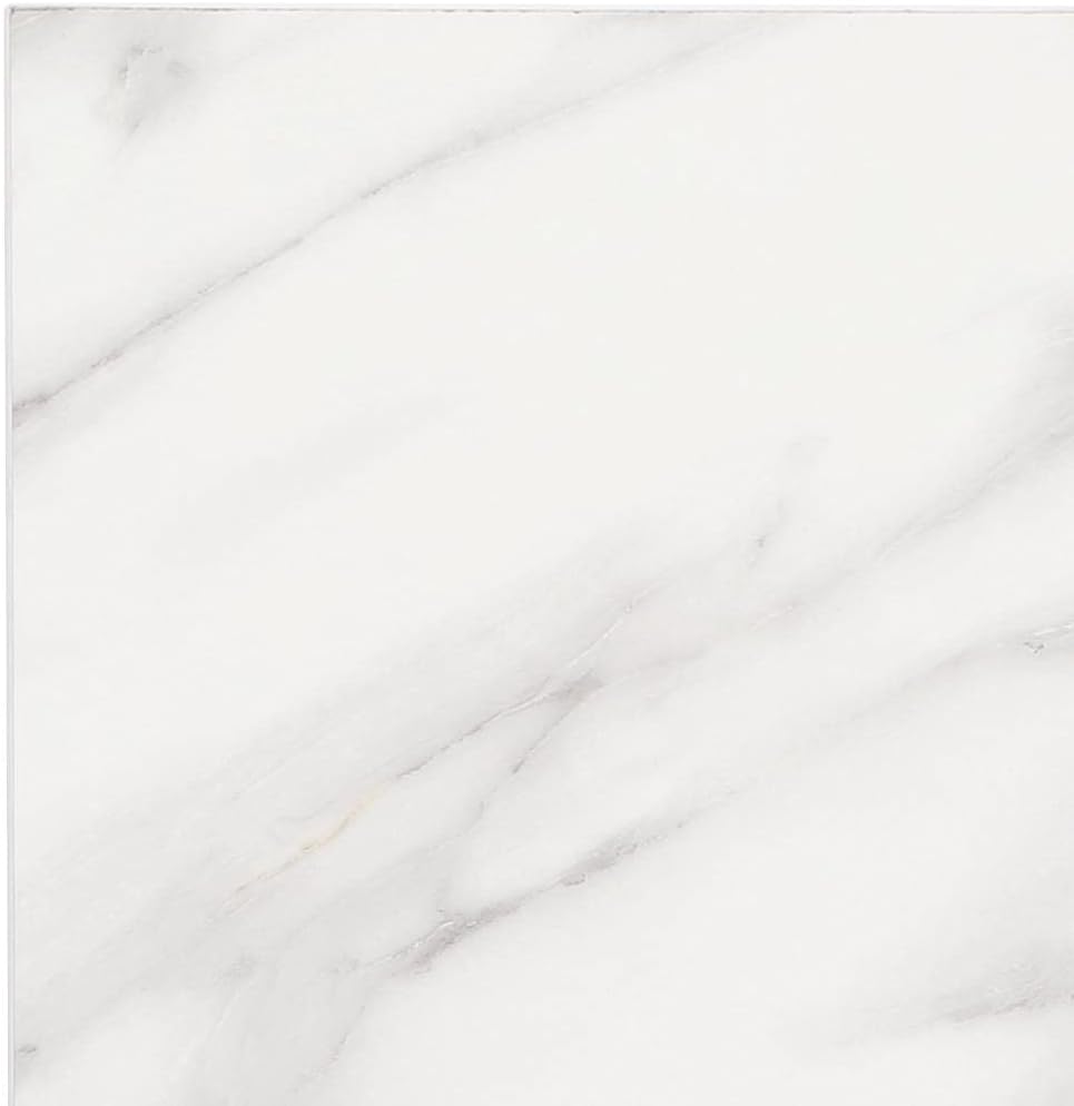 Bolero Marble Effect Square Table Top, 48 mm Height x 600 mm Width x 600 mm Depth